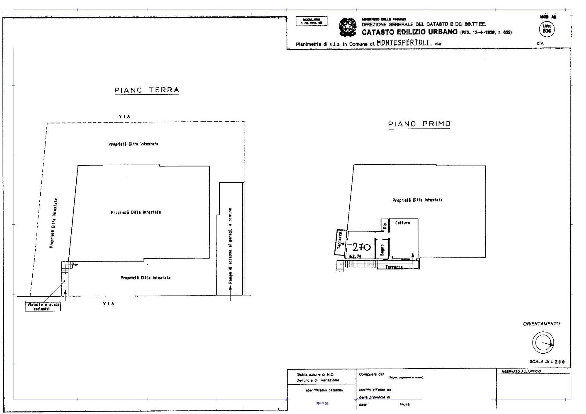 Foto 13 - Bilocale Montespertoli - planimetria 1