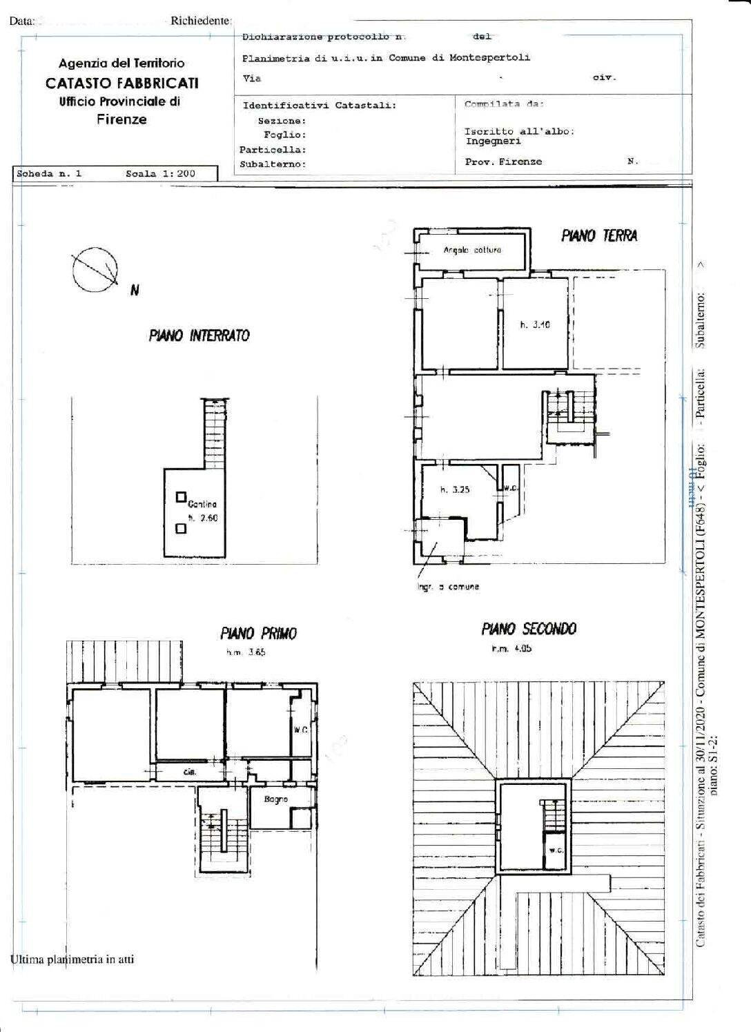 Foto 100 - Villa Montespertoli - floor plans 1