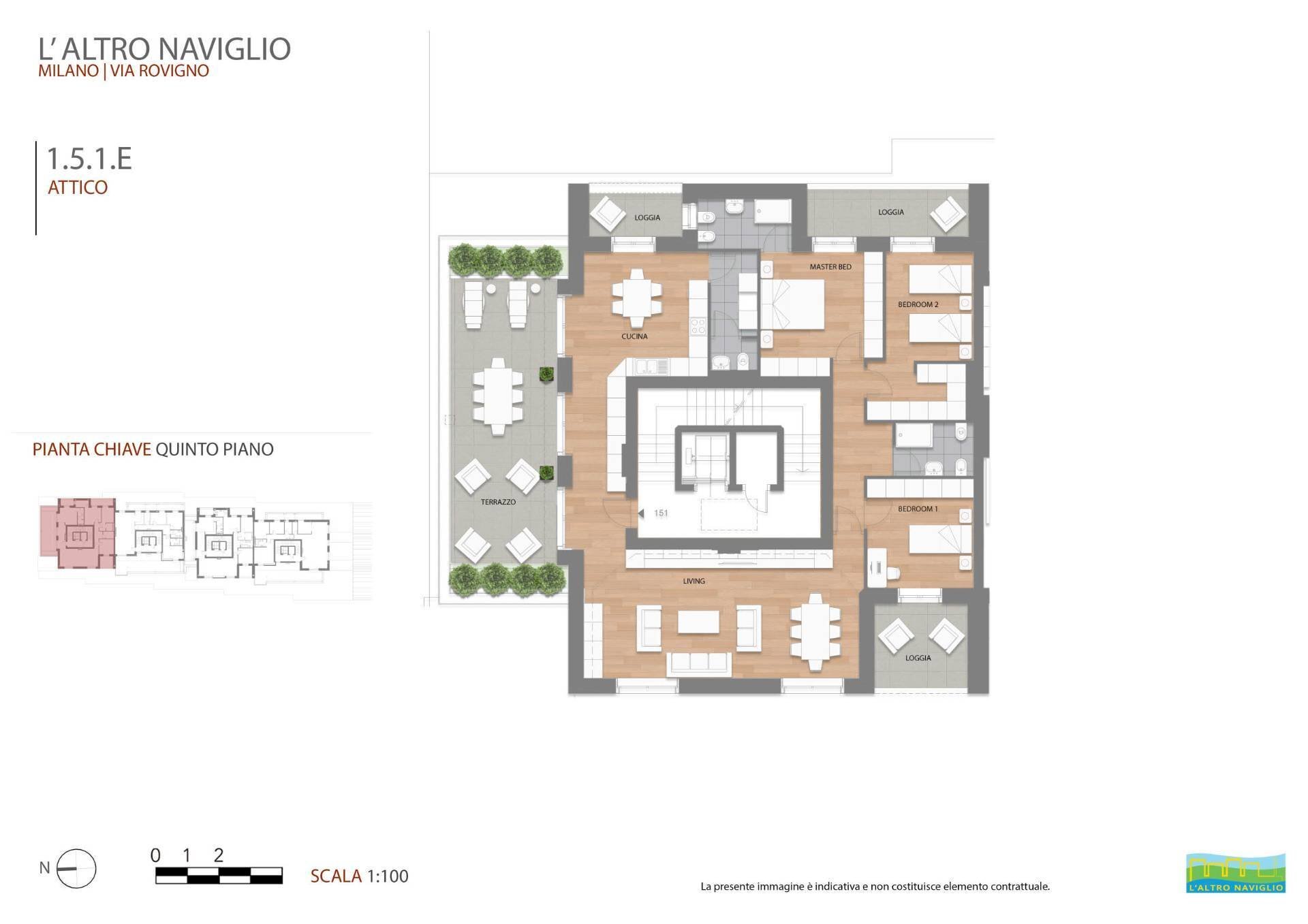Foto 19 - Four-room apartment Via Rovigno
 
18, Milano - floor plans 1