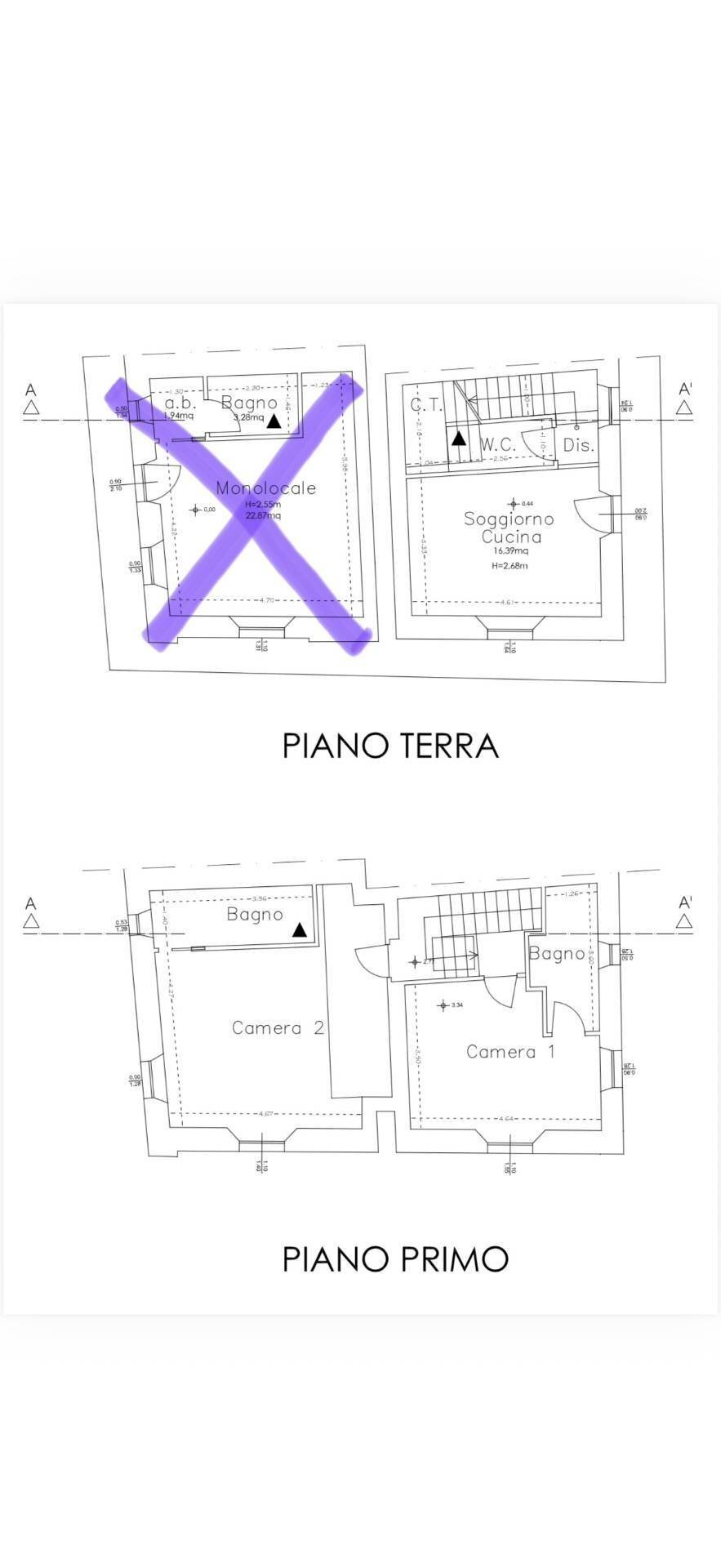 Foto 32 - Casa indipendente Altidona - planimetria 1
