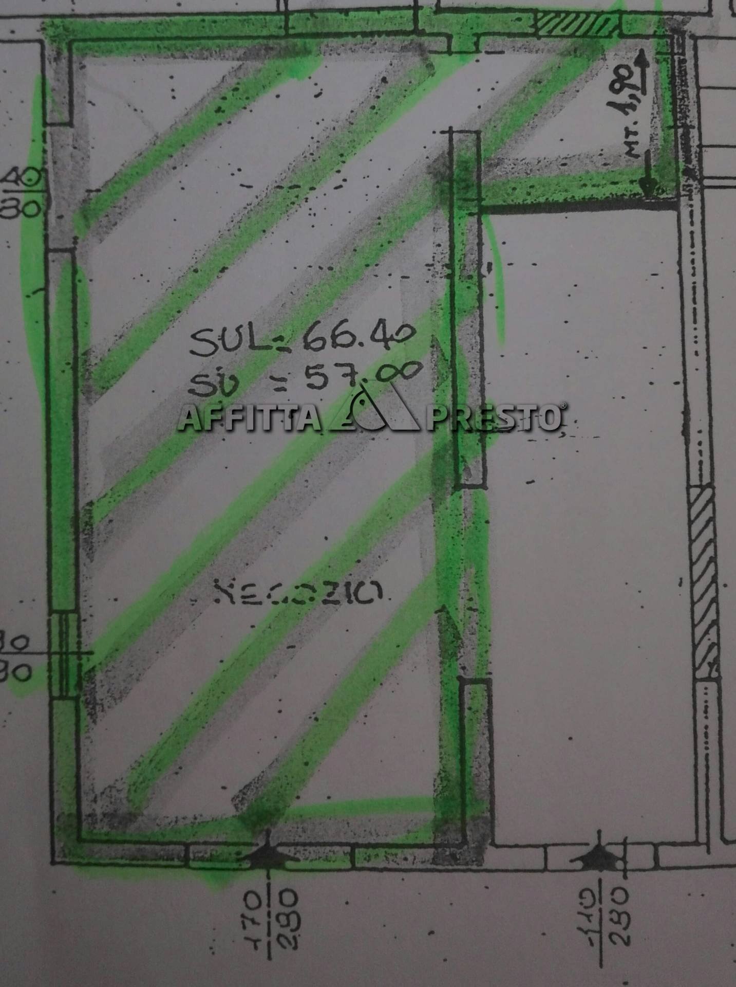 Foto 10 - Shop Viale Giacomo Matteotti, Cesena - floor plans 1