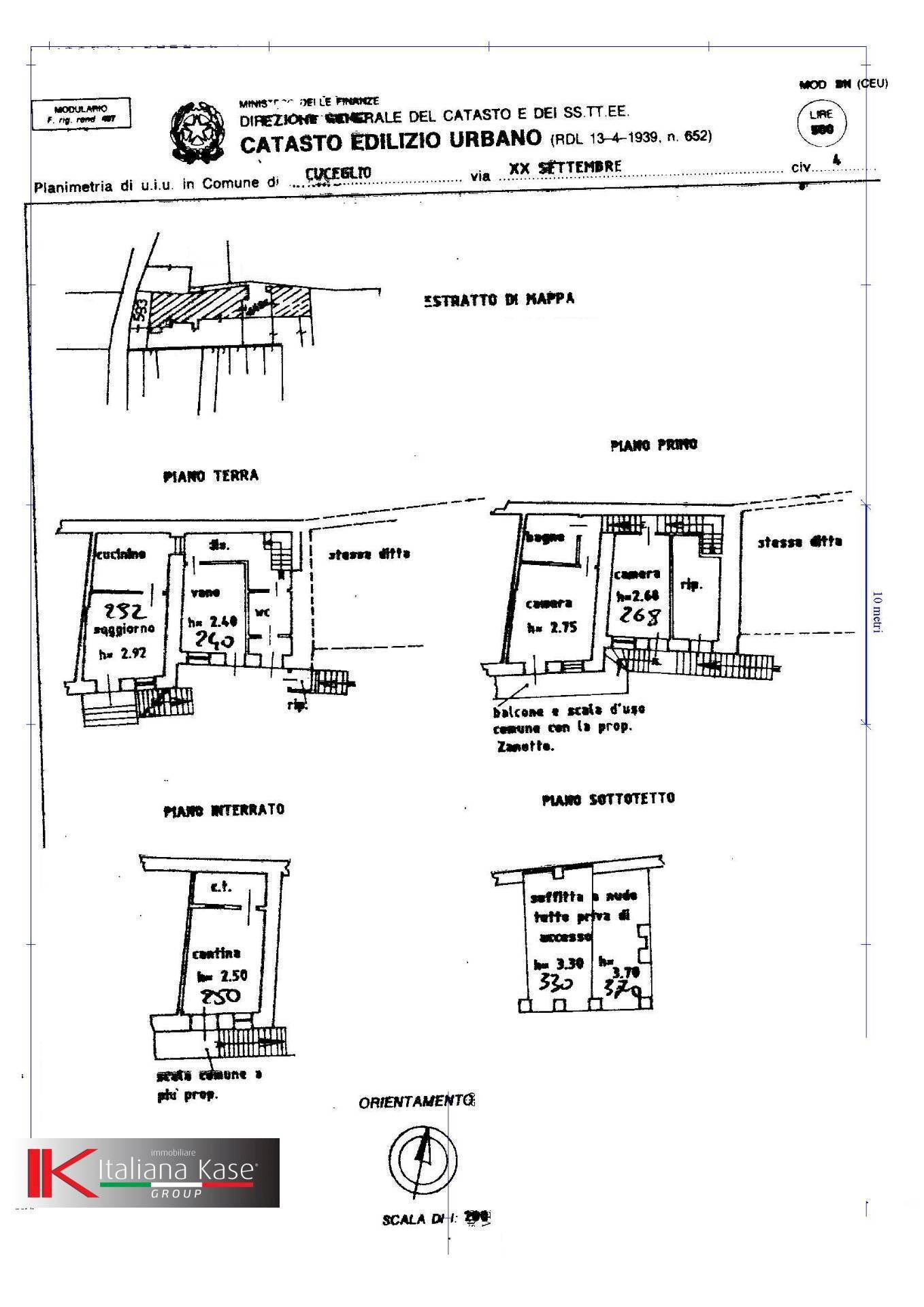 Foto 42 - Casa semi indipendente Cuceglio - planimetria 1