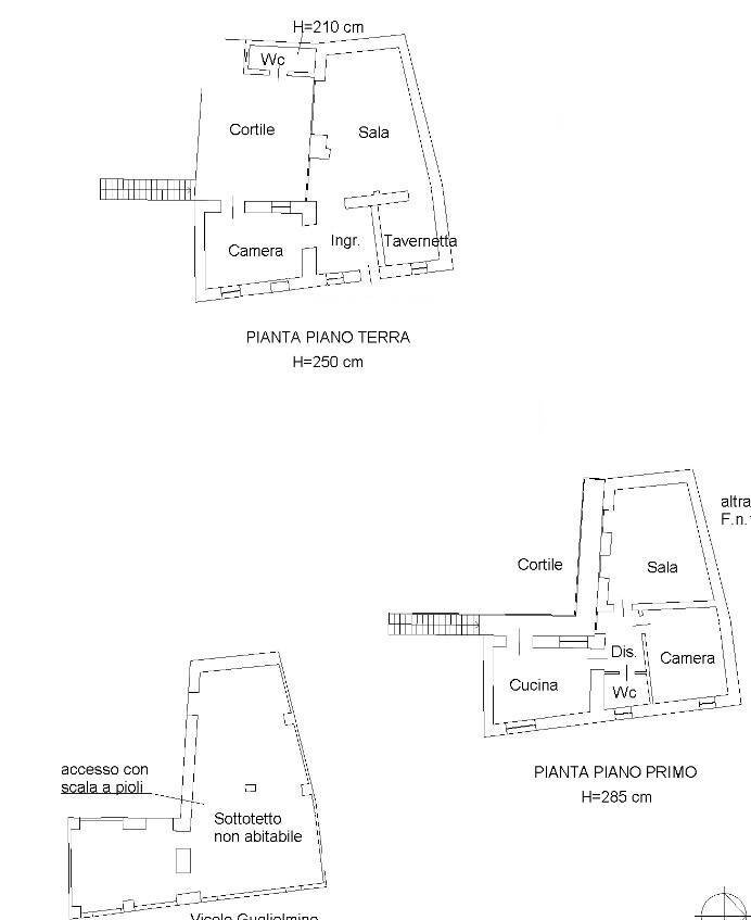 Foto 26 - Casa semi indipendente VIA CARLO VIGNA
 
00, San Giorgio Canavese - planimetria 1