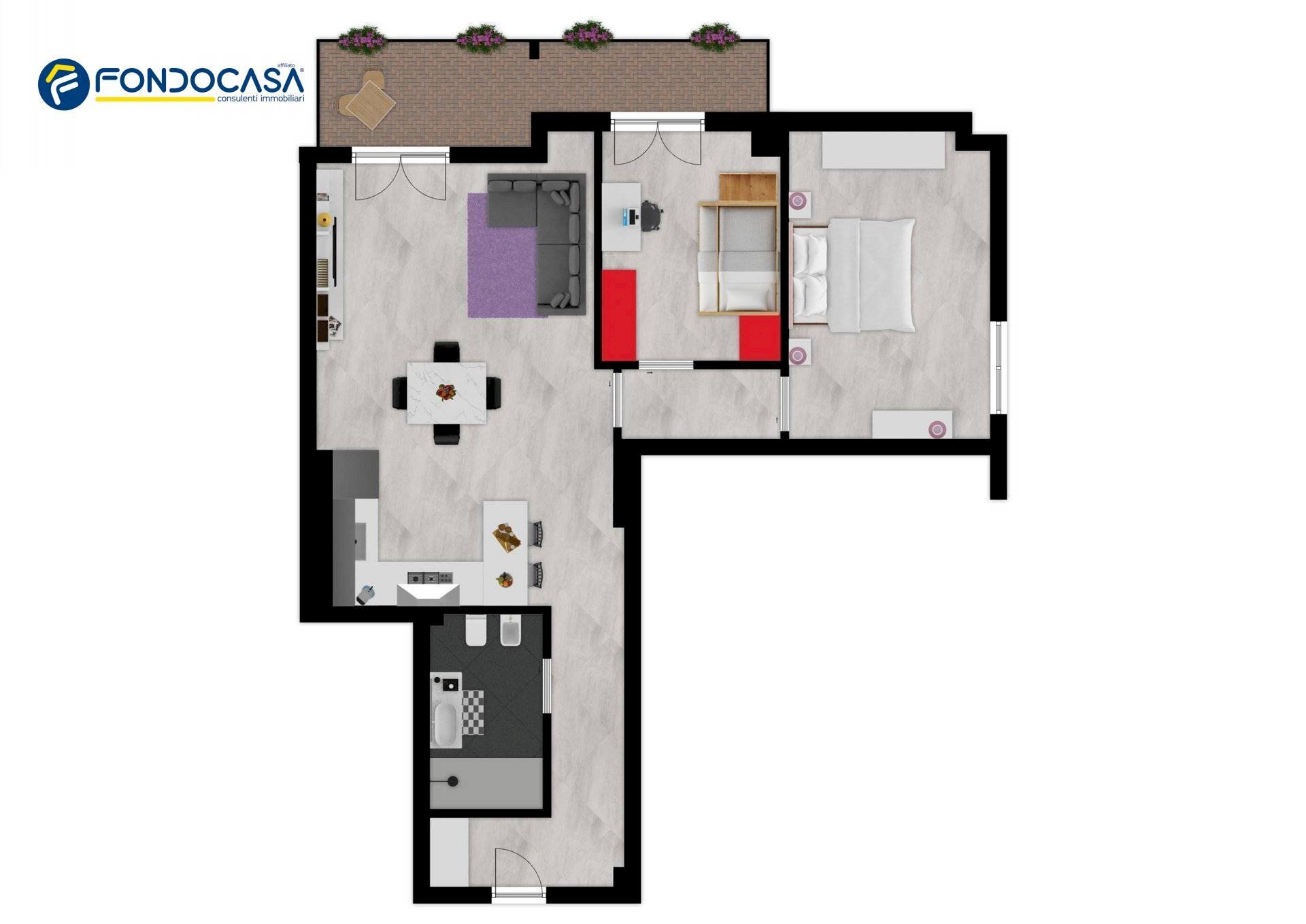 Foto 26 - Trilocale Via Aurelia, Loano - planimetria 1