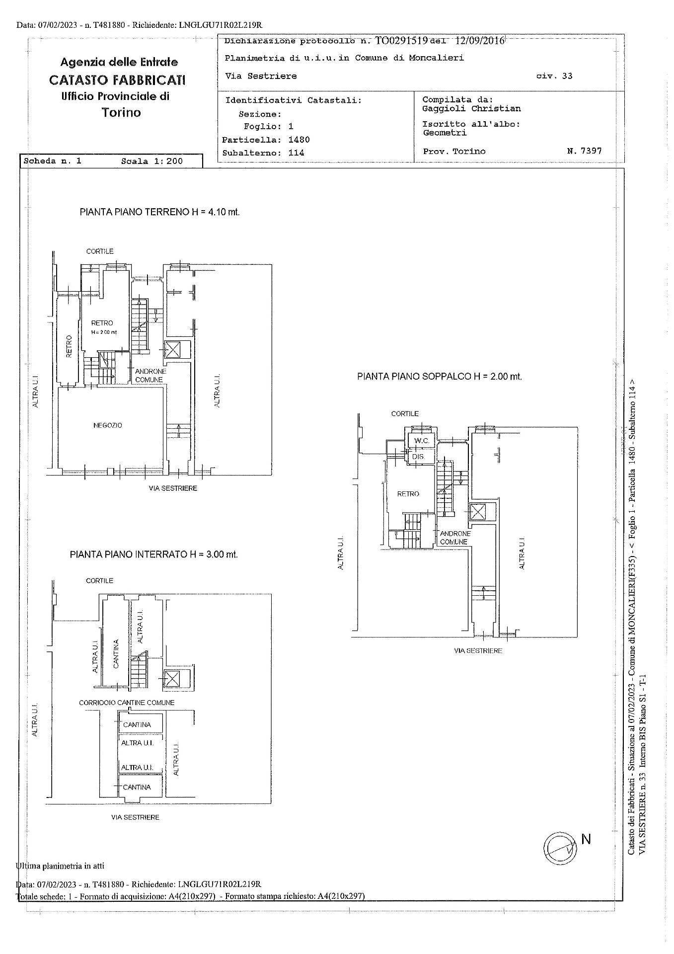 Foto 3 - Stable - Palace Via Sestriere
 
33, Moncalieri - floor plans 1