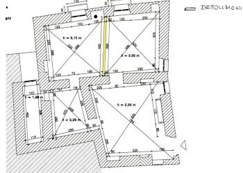 Planimetria stato di fatto - Quadrilocale vico fornicello, Bomba - foto 8