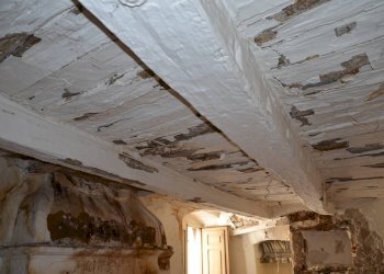 particolare solaio in legno - Quadrilocale vico fornicello, Bomba - foto 23