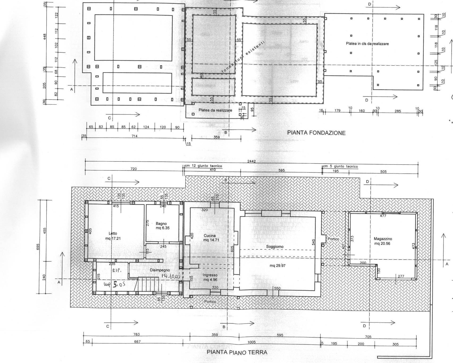 piano terra - Villa via roma, Civitella Casanova - floor plans 1