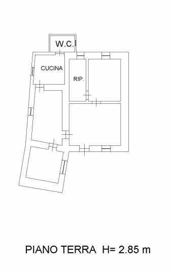 Foto 18 - Rustico C.da Crocevie Catanese, Modica - planimetria 1