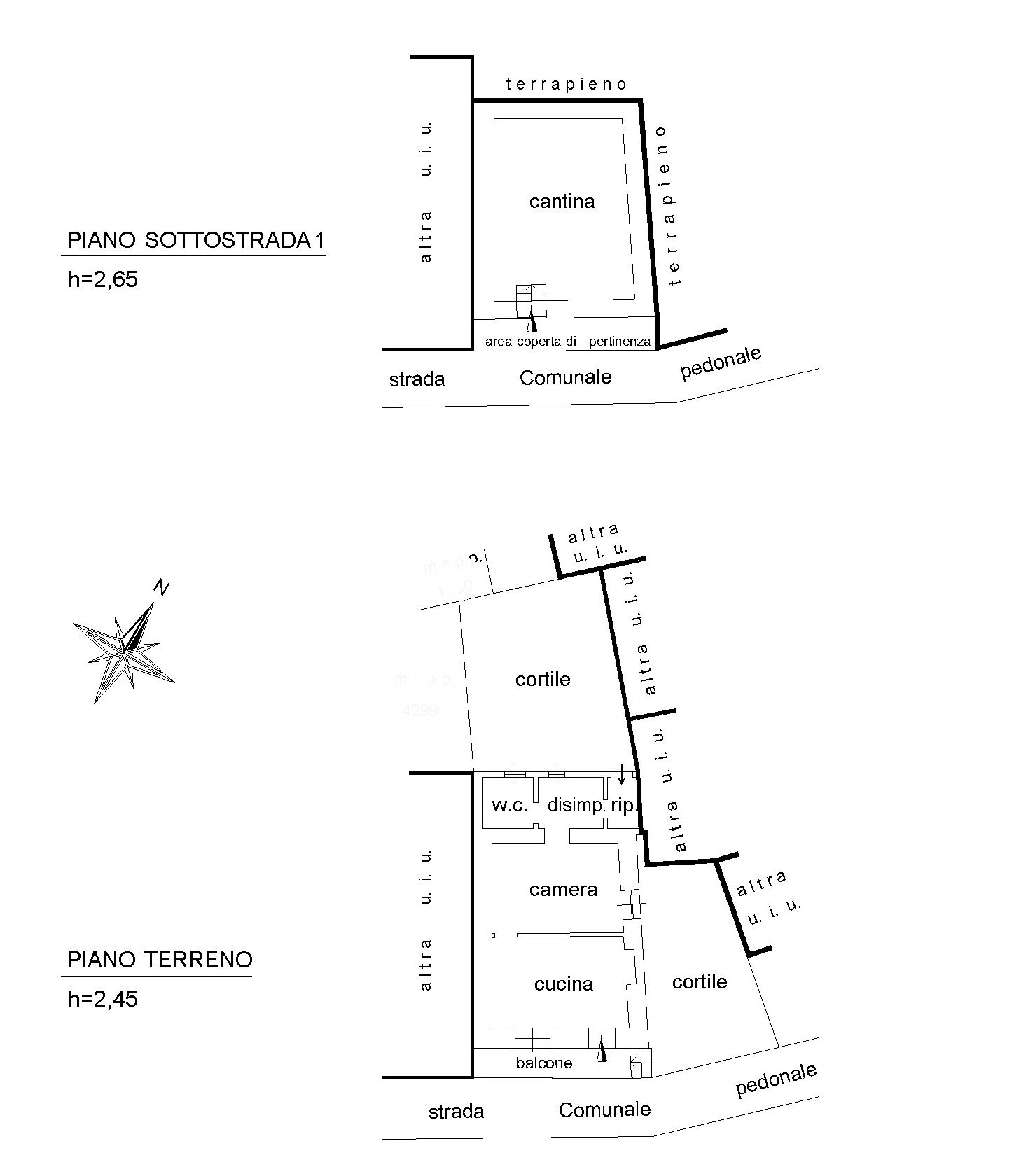 Foto 13 - Semi-detached house montepiatto, Torno - floor plans 1