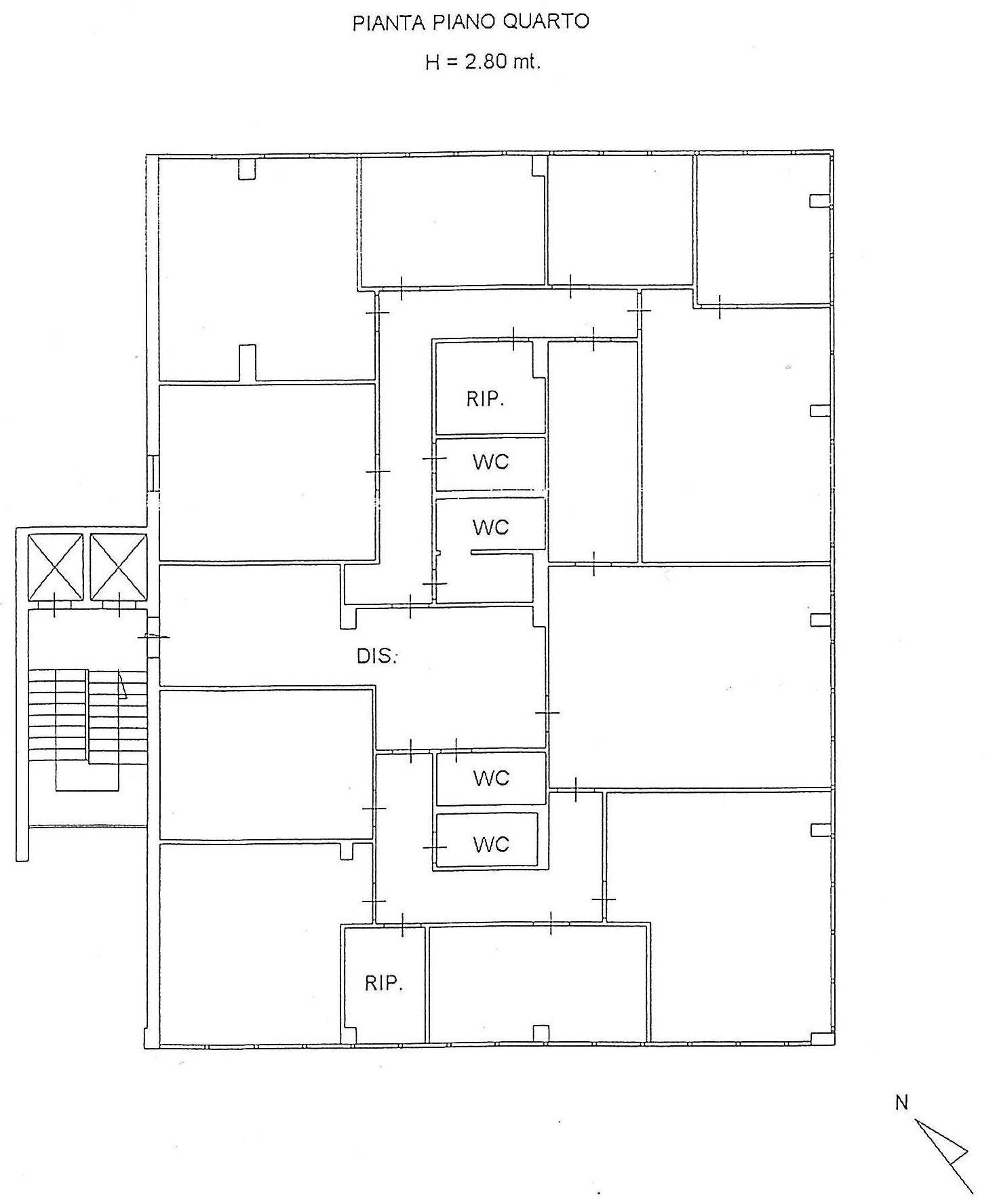 Foto 11 - Ufficio Corso Alcide De Gasperi
 
292, Bari - planimetria 1