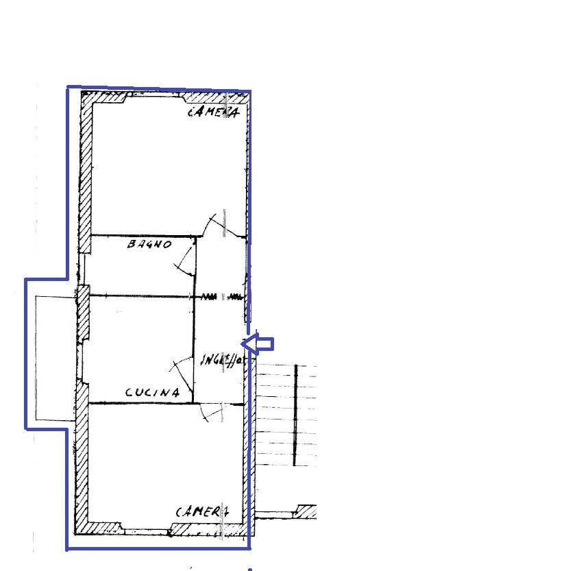Foto 25 - Bilocale Via Delle Vigne
 
58/b, Roma - planimetria 1