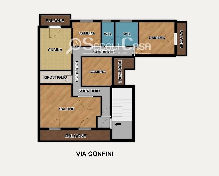 Foto 2 - Quadrilocale Via Confini
 
4, Ustica - planimetria 1