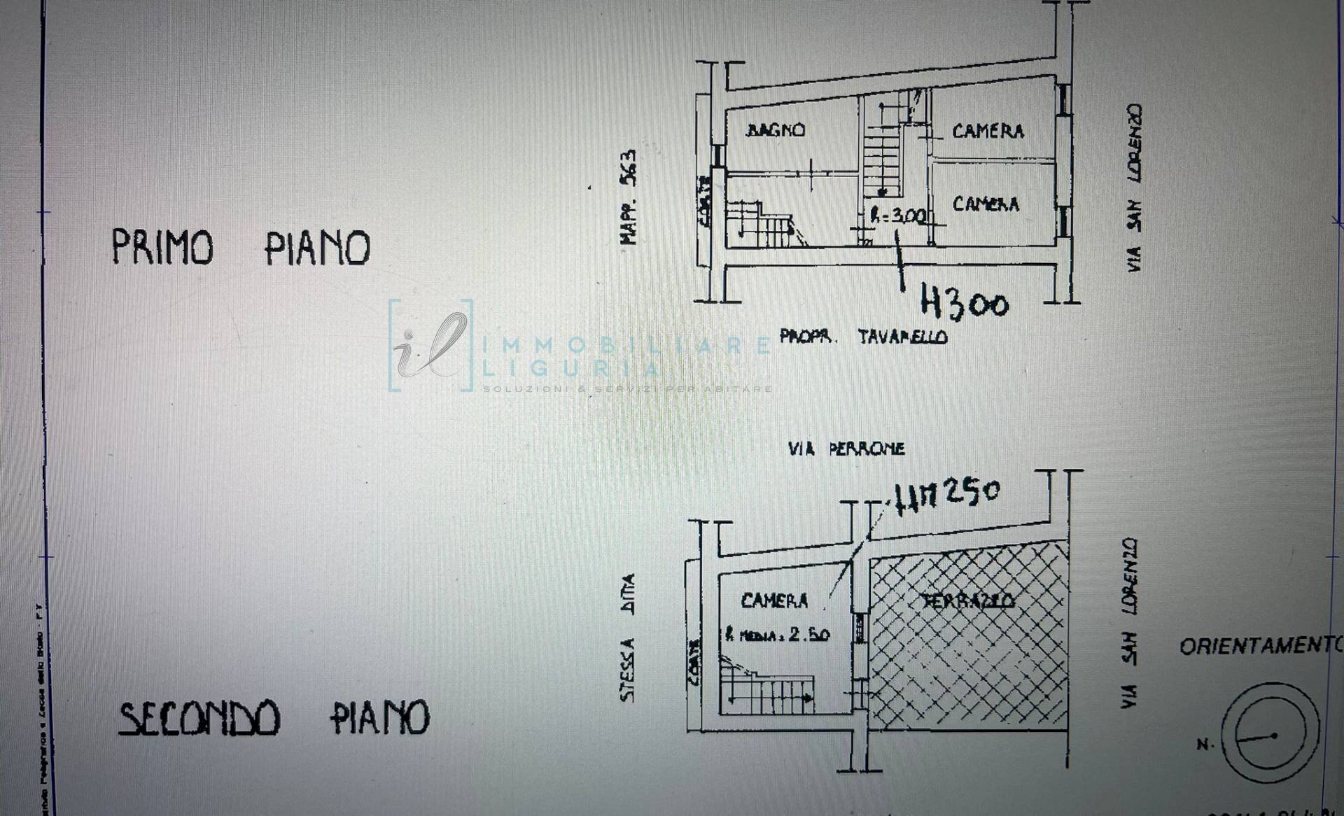 Foto 25 - Rustico Via San Lorenzo, Pieve di Teco - planimetria 1