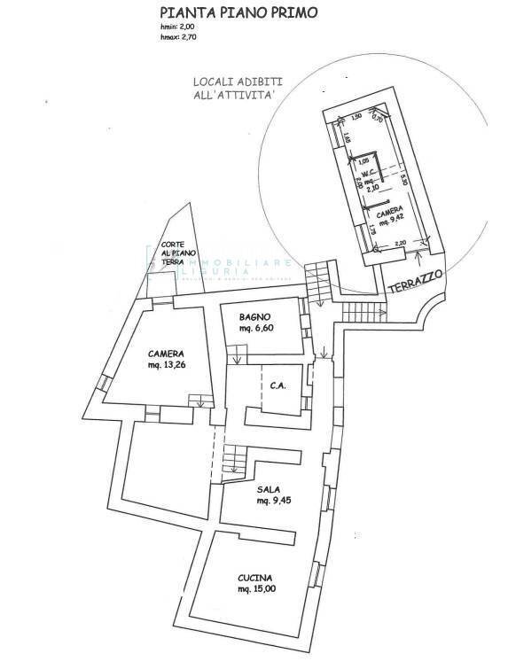 Foto 29 - Rustico Via IV novembre, Castelbianco - planimetria 1