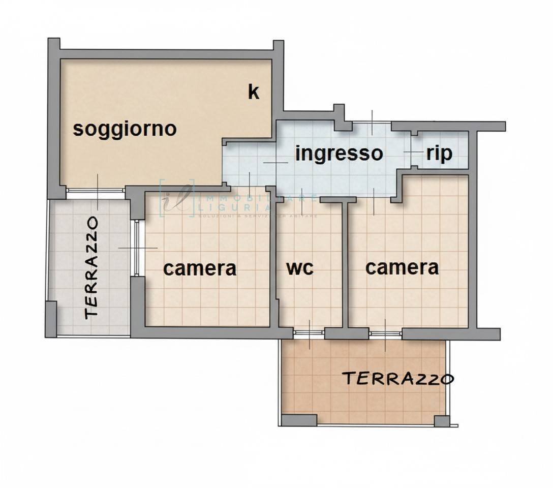 Foto 29 - Trilocale Via Dalmazia, Albenga - planimetria 1