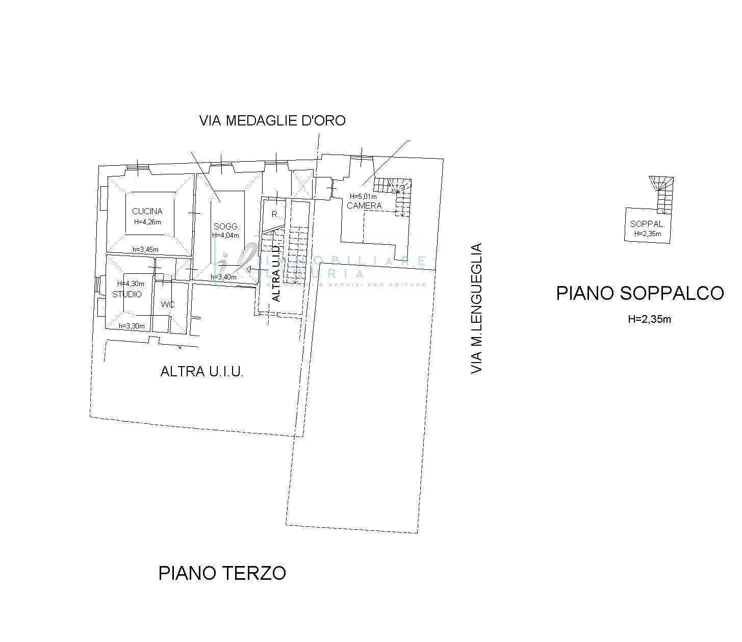 Foto 55 - Four-room apartment Via Medagli d'Oro, Albenga - floor plans 1