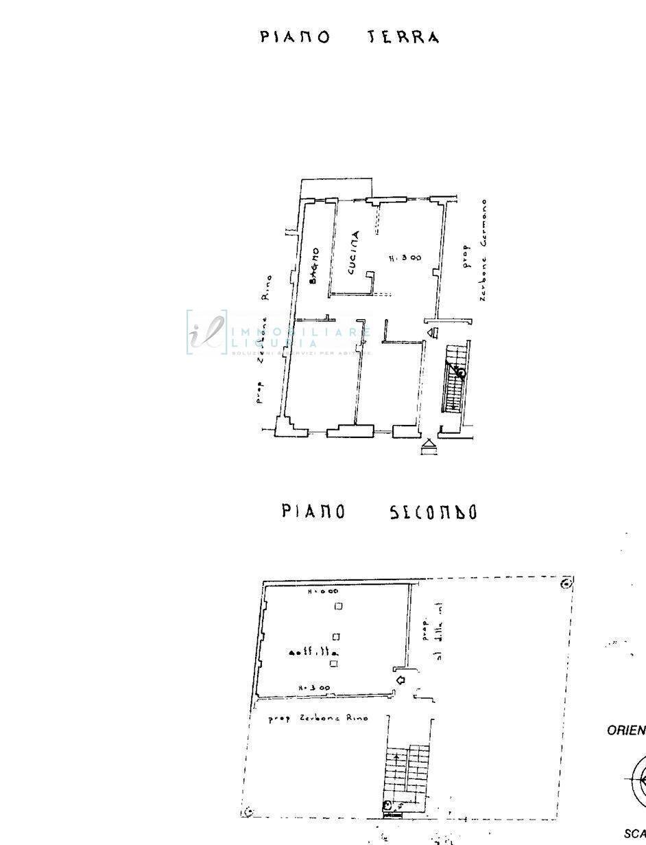 Foto 16 - Casa indipendente frazione vellego, Casanova Lerrone - planimetria 1