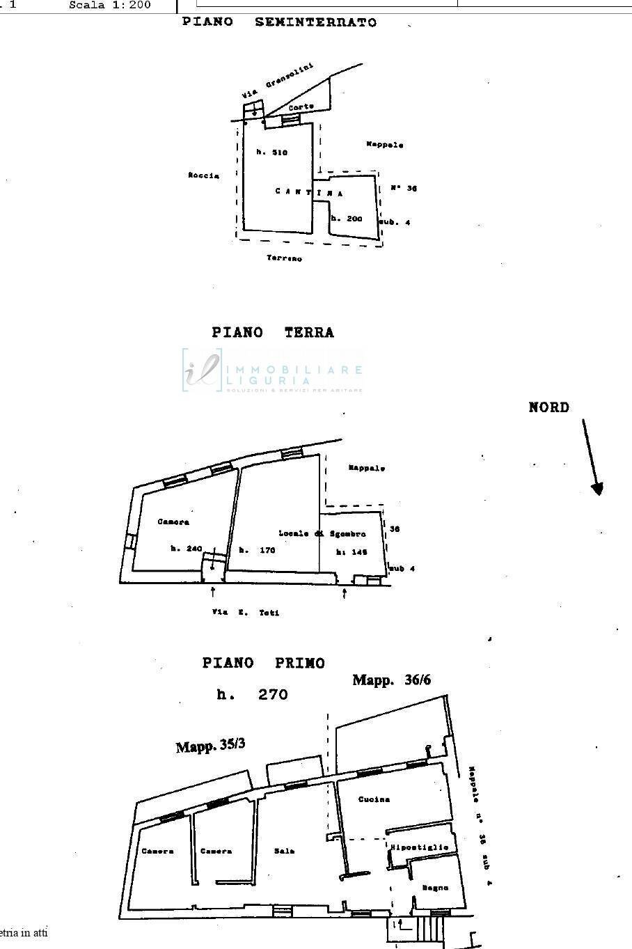 Foto 33 - Independent house Via Grenzolini, Armo - floor plans 1