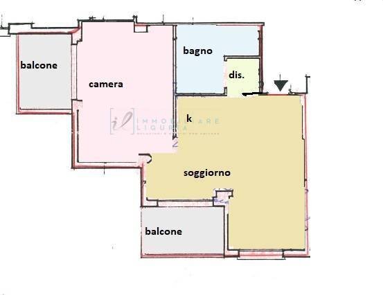 Foto 41 - Bilocale strada vicinale molino di san clemente, Albenga - planimetria 1