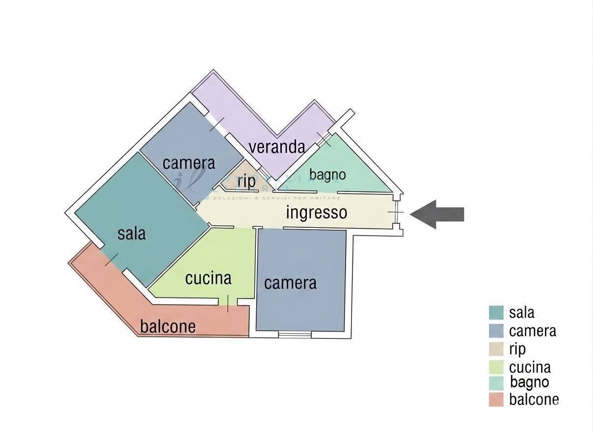 Foto 22 - Four-room apartment Via Sempione, Albenga - floor plans 1