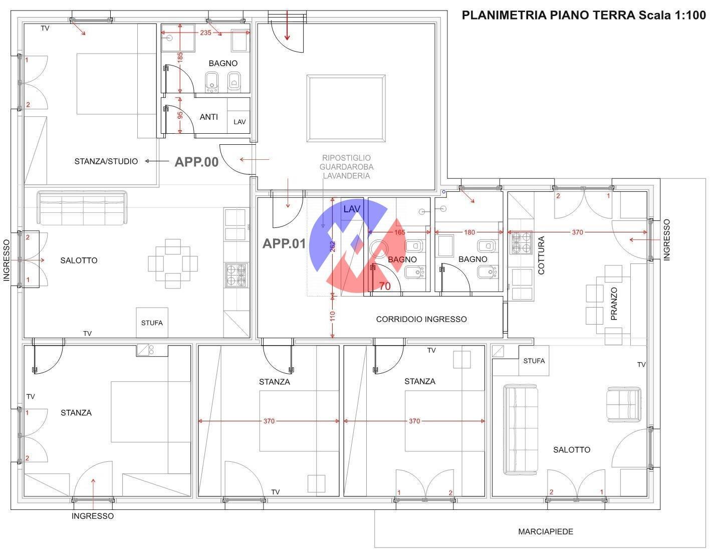 Foto 23 - Appartamento Via A. Murer, Falcade - planimetria 1
