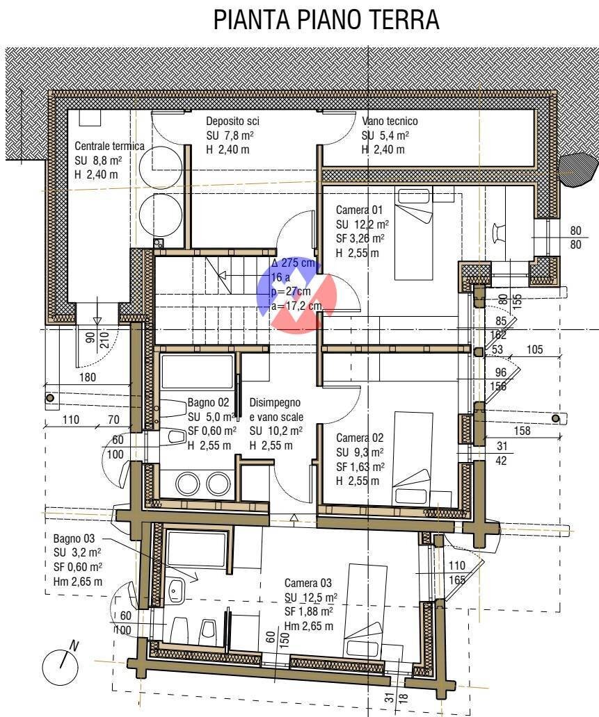 Foto 24 - Rustico Vicolo Giovanni Maria Pellegrini SNC, Falcade - planimetria 1