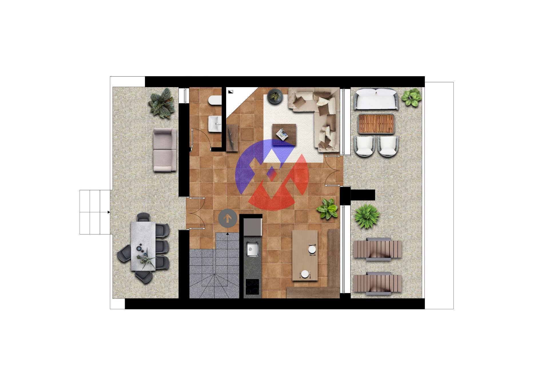 Foto 30 - Quadrilocale Strada de Salgè
 
65, Moena - planimetria 1