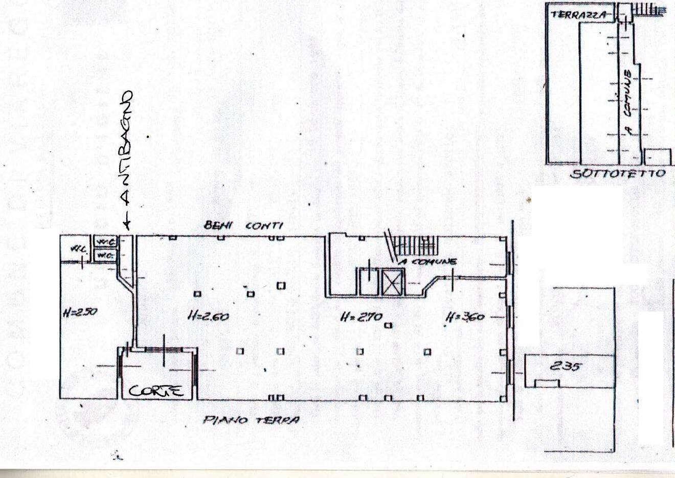 Foto 16 - Locale Commerciale piazza azeglio, Viareggio - planimetria 1