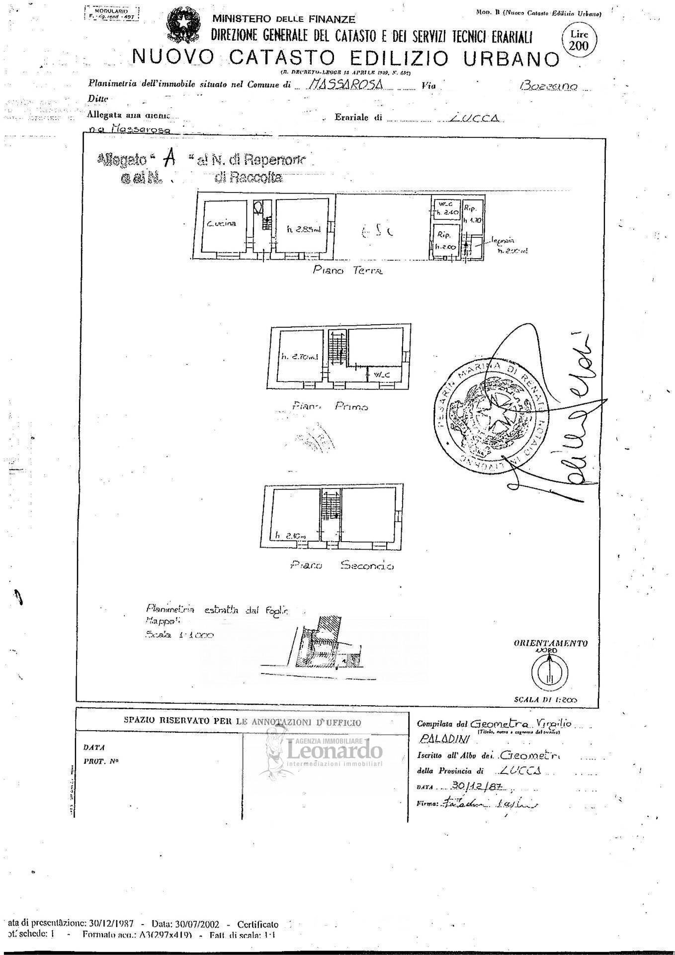 Foto 31 - Independent house Via Fontana, Massarosa - floor plans 1