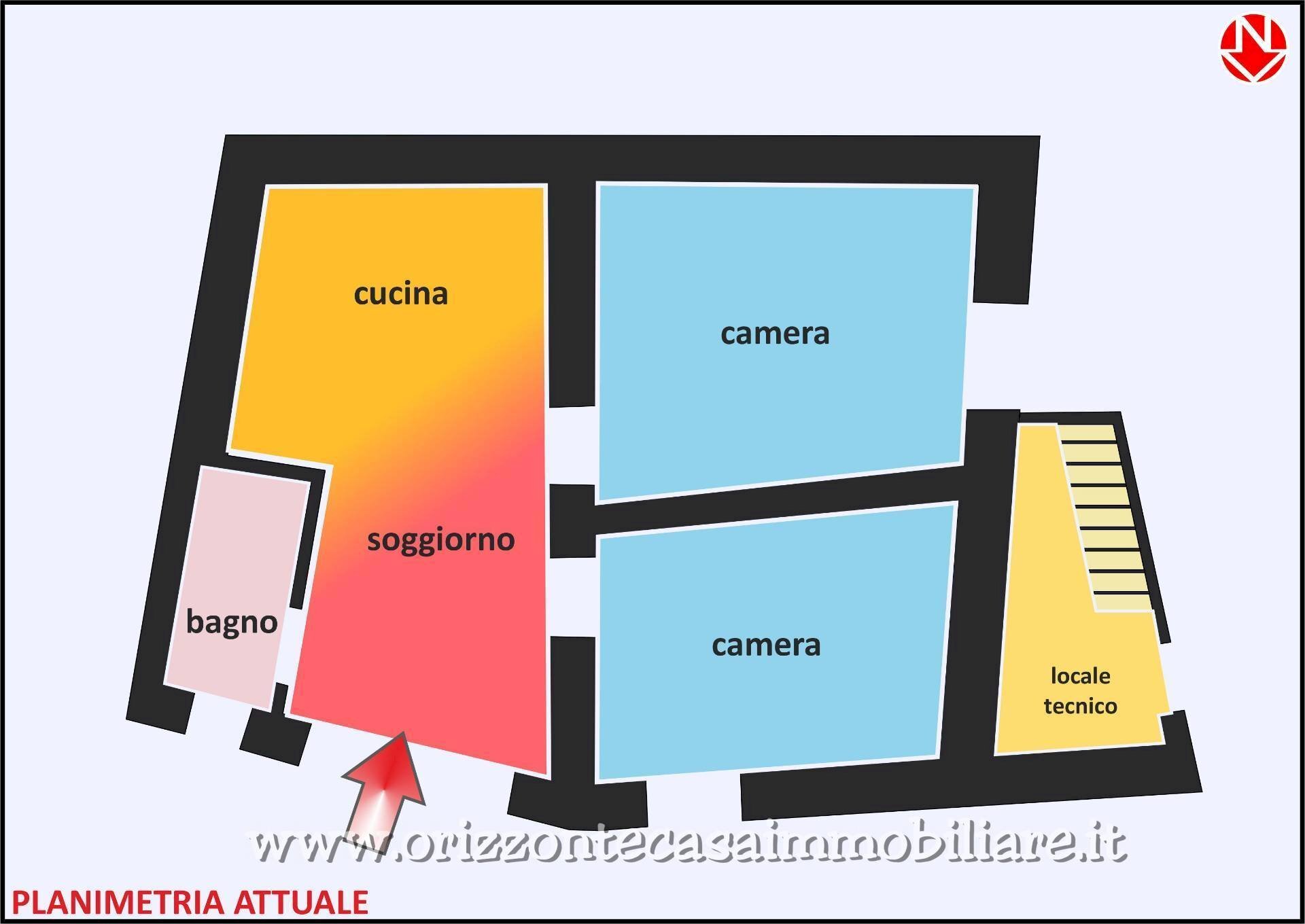 Foto 16 - Quadrilocale Force - planimetria 1