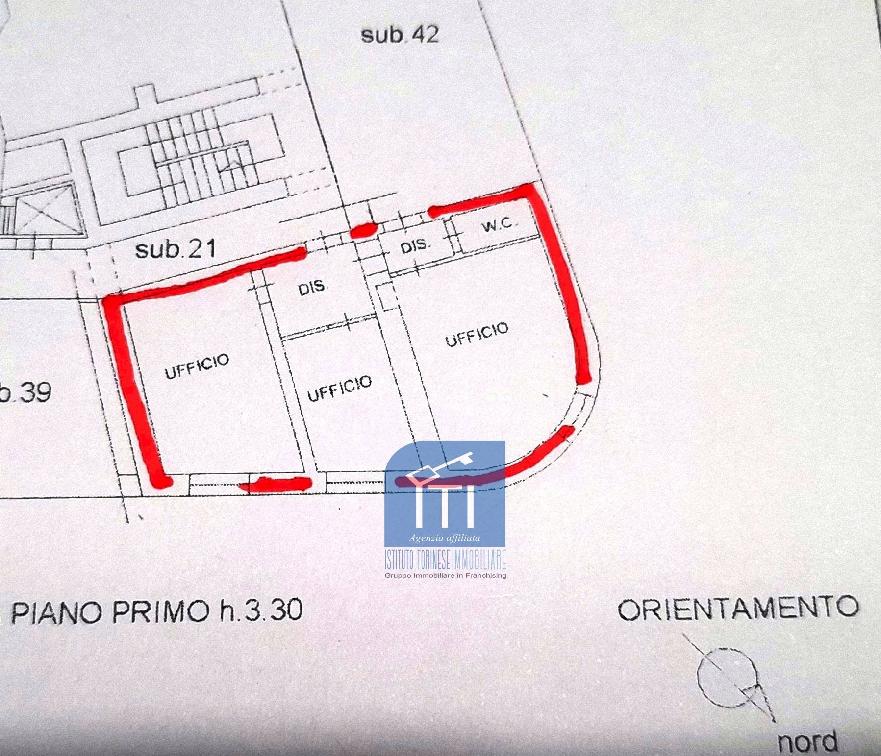 Foto 26 - Ufficio VIA DEL CARMINE, Cassino - planimetria 1