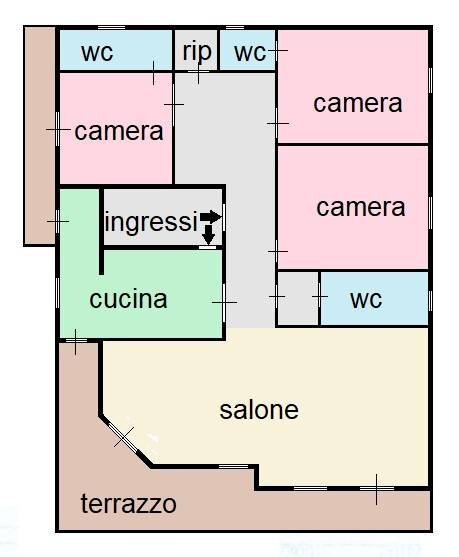 Foto 17 - Appartamento via trapani
 
21, Isola delle Femmine - planimetria 1