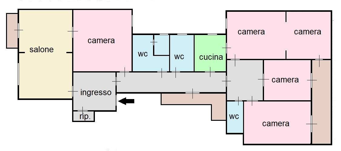 Foto 24 - Appartamento Via Alessandro La Marmora
 
61, Palermo - planimetria 1