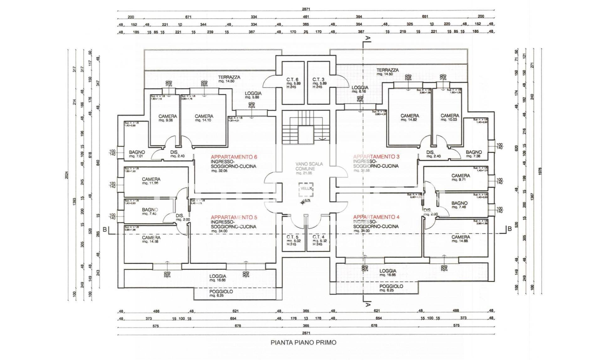 Foto 26 - Trilocale Via Silvio Pellico, Zero Branco - planimetria 1