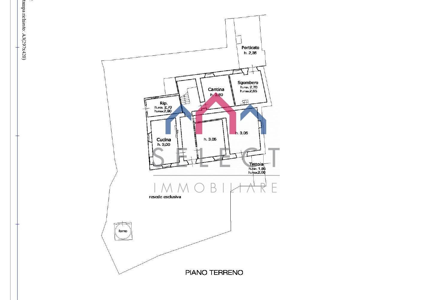 Foto 74 - Rustico Borgo a Mozzano - planimetria 1