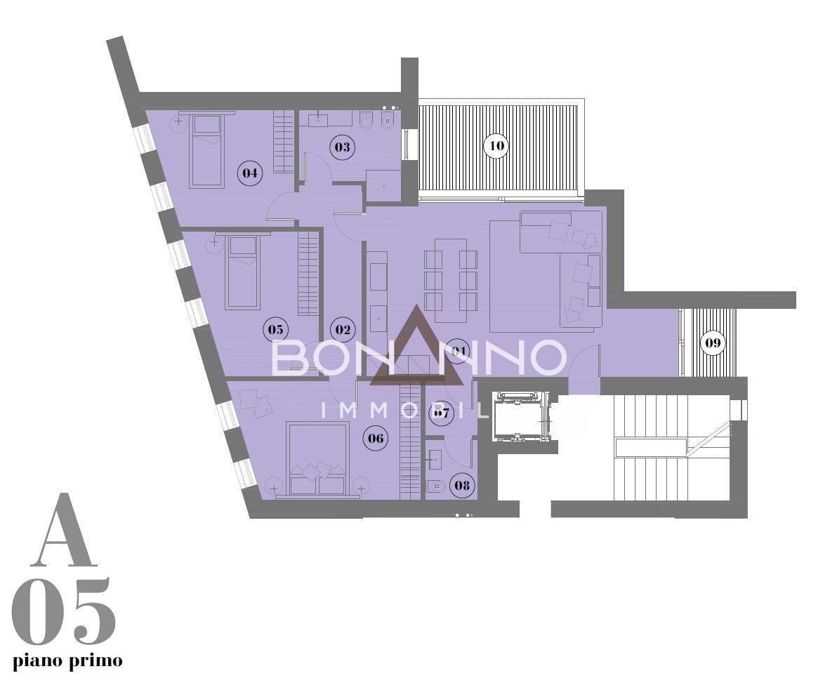 Foto 5 - Apartment PIAZZA POLONI DON VITTORIO, Montebelluna - floor plans 1