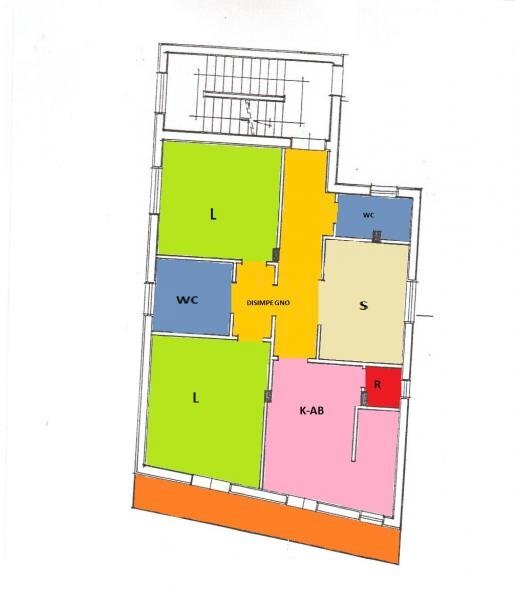 Foto 1 - Trilocale VIA A C CAMPANA, Qualiano - planimetria 1