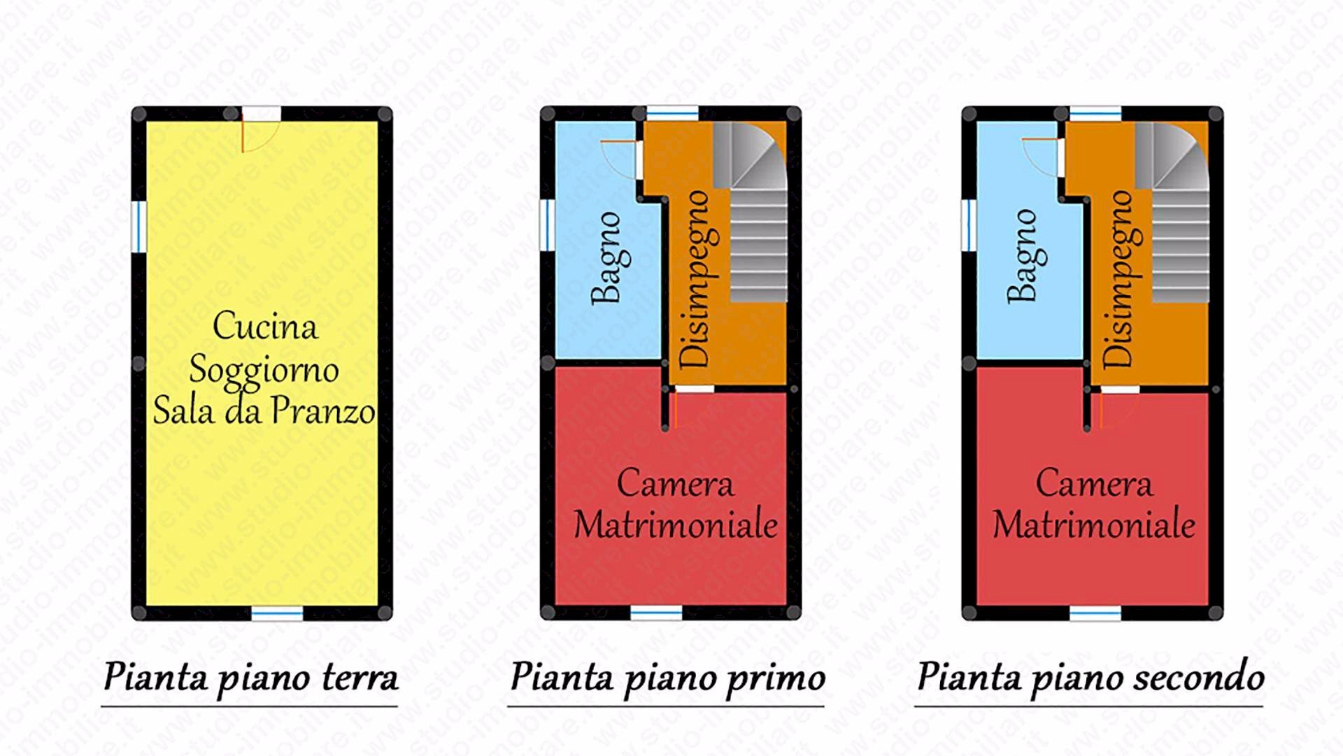 planimetria - Casa semi indipendente via Mazzini, Bergantino - planimetria 1