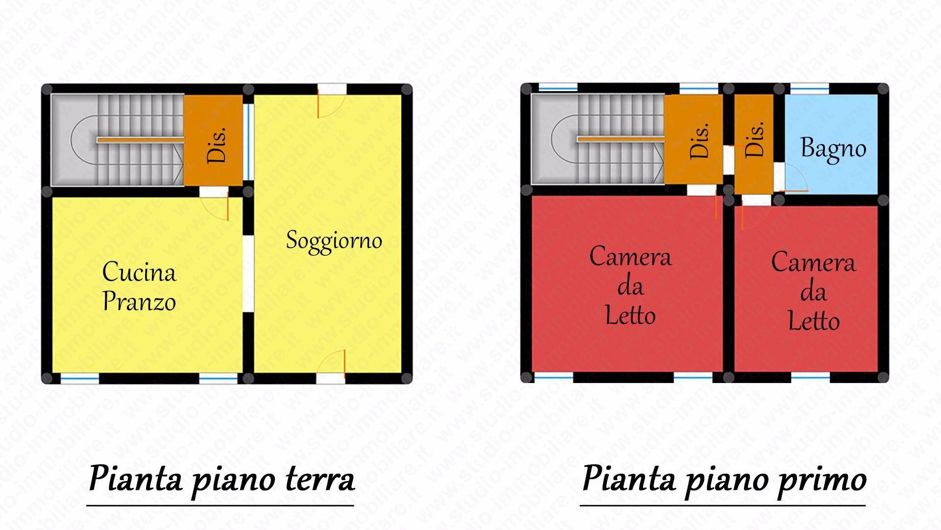 planimetria - Casa semi indipendente via Mazzini, Bergantino - planimetria 1