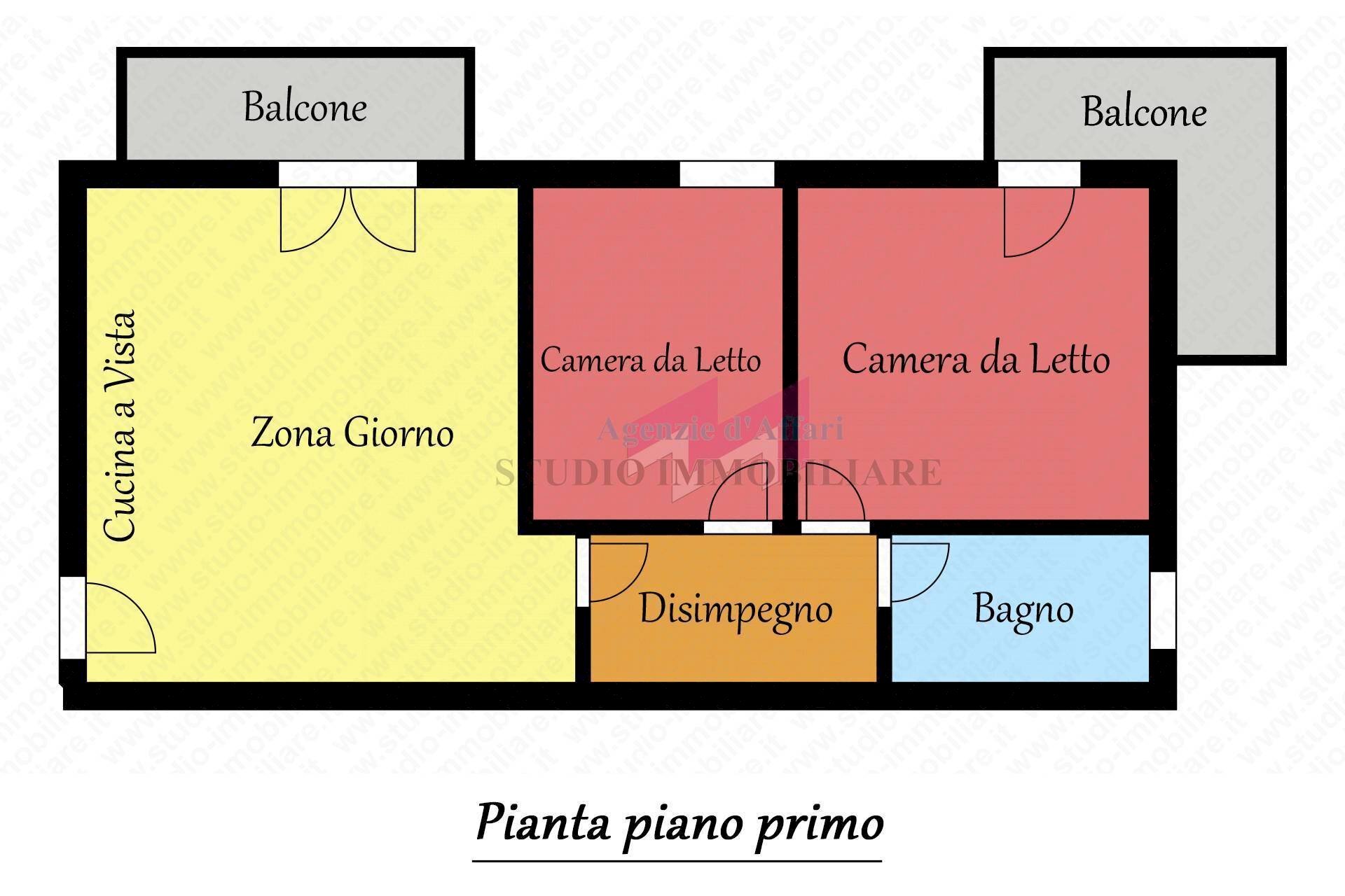 Foto 11 - Trilocale via Livia Bianchi
 
25, Melara - planimetria 1