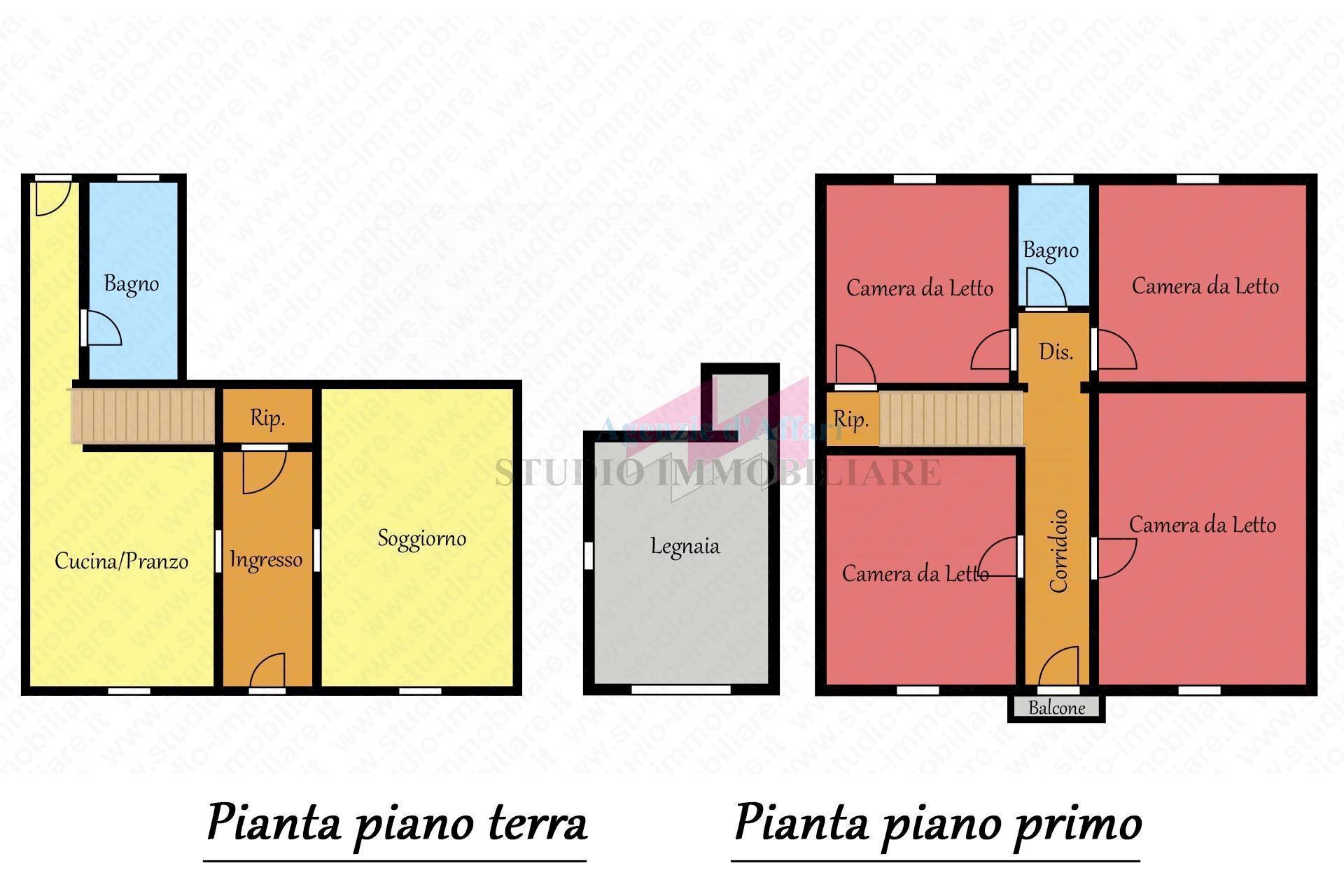 Foto 13 - Semi-detached house Via Marconi
 
407, Ceneselli - floor plans 1