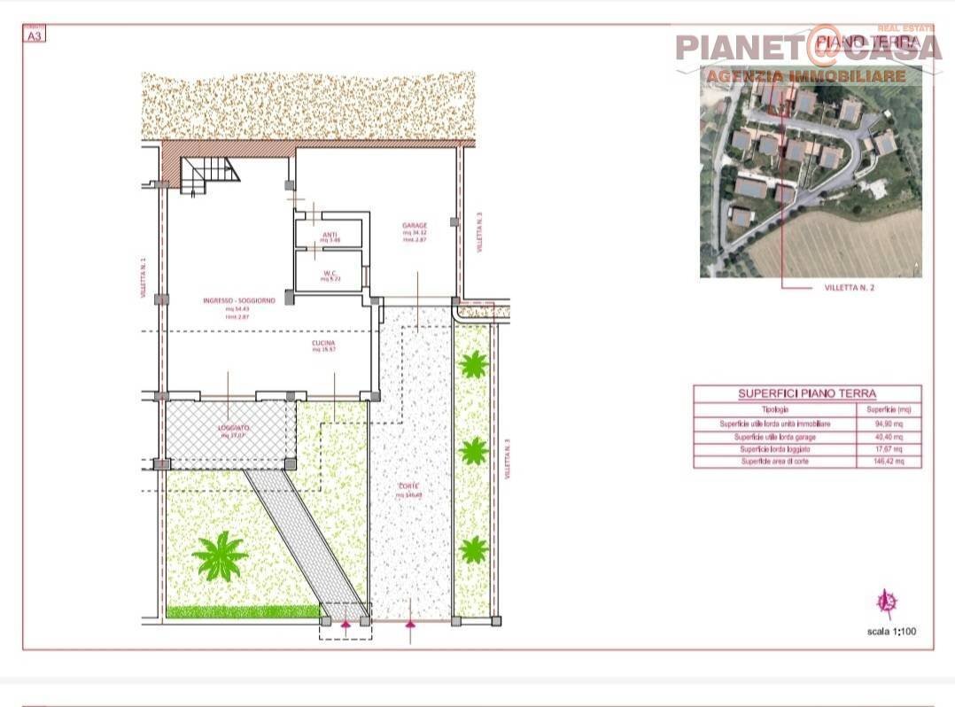 Foto 10 - Villa Via San Silvestro, Colli del Tronto - planimetria 1