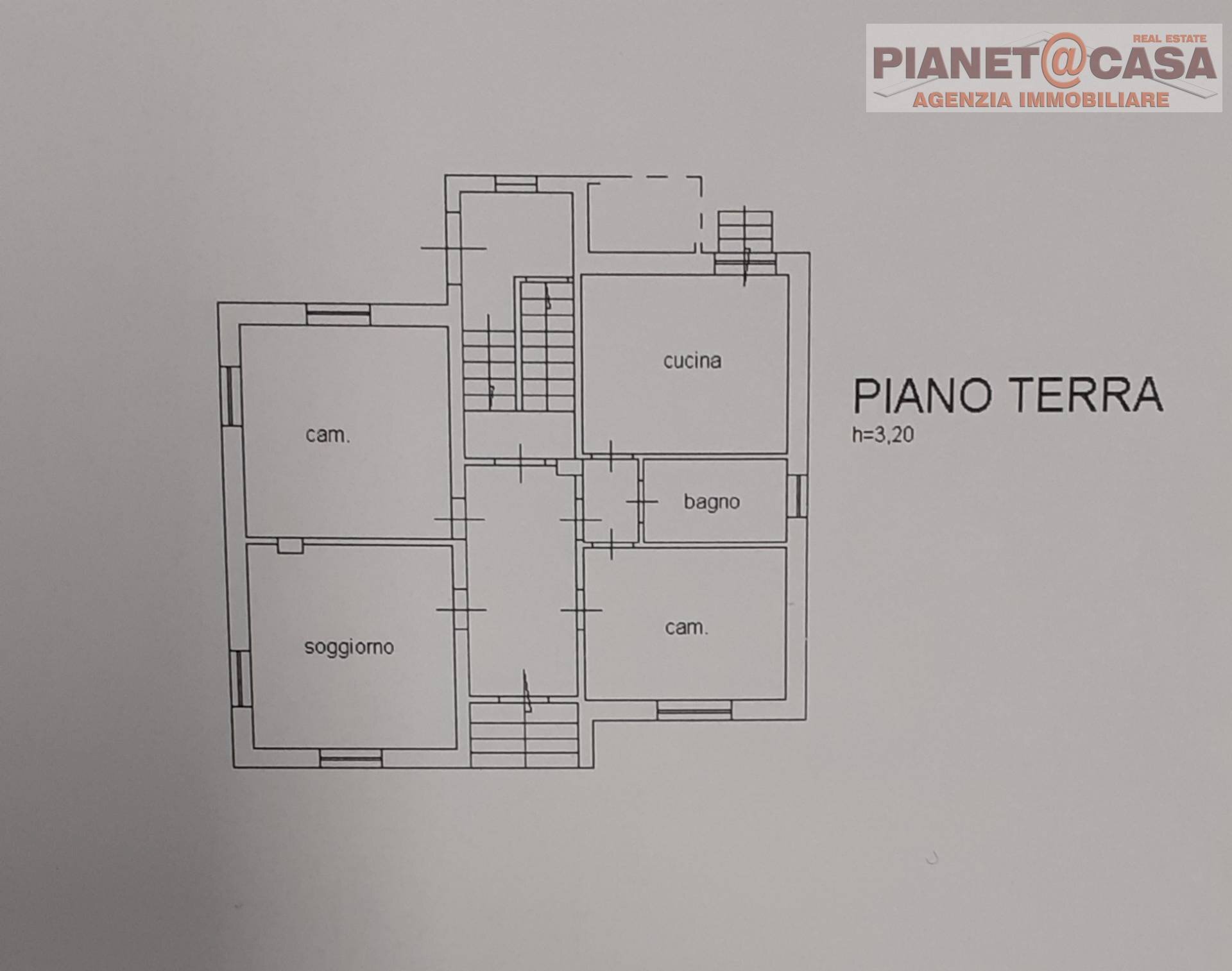 Foto 21 - Quadrilocale Via Monte dei Fiori, Castel di Lama - planimetria 1