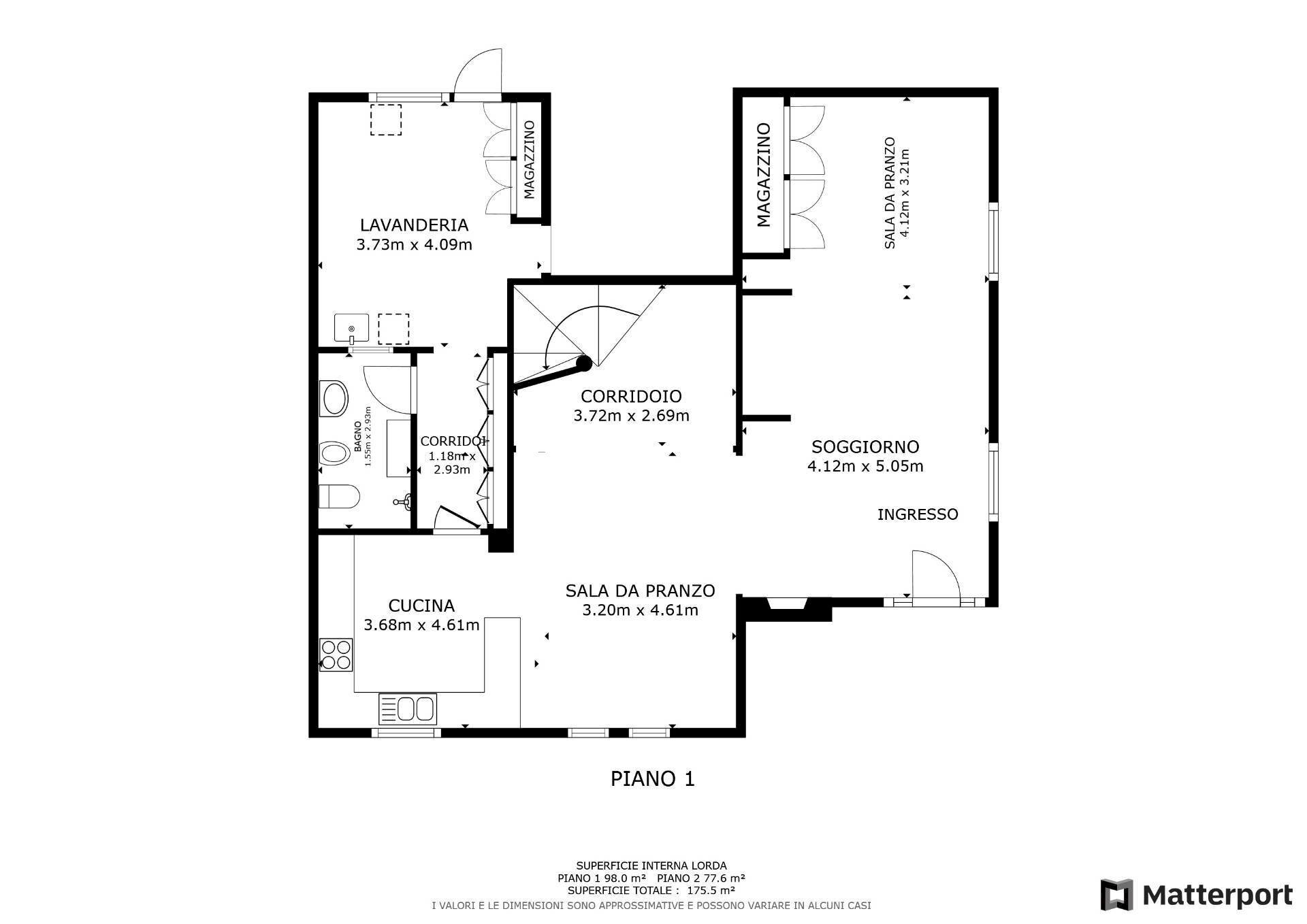 Foto 37 - Casa semi indipendente via rugoletto, Santa Maria di Sala - planimetria 1