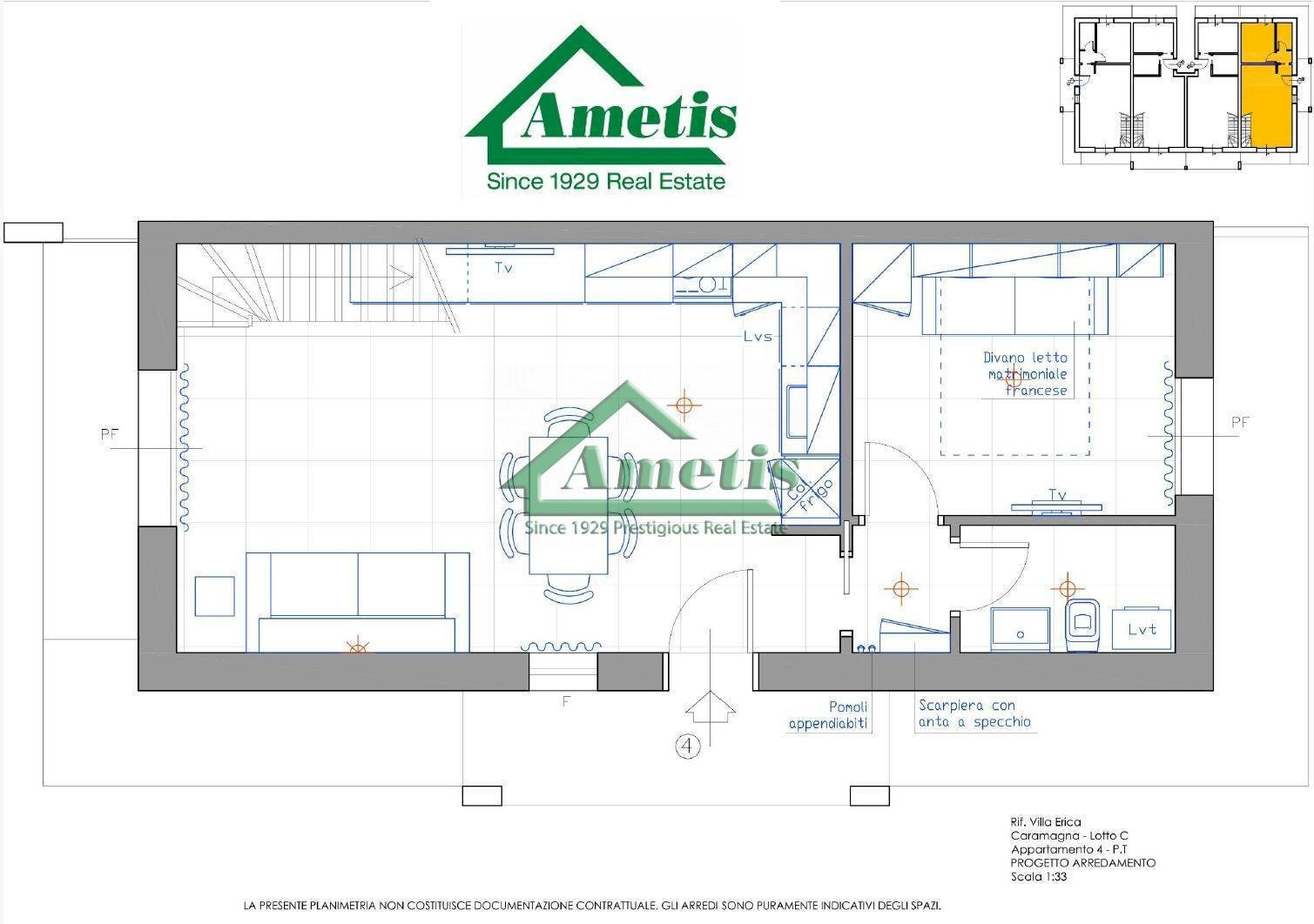 Foto 10 - Quadrilocale Via Caramagna
 
170, Imperia - planimetria 1