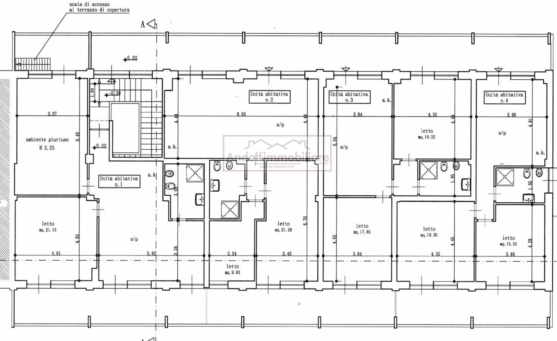 Foto 1 - Monolocale Calegna, Gaeta - planimetria 1