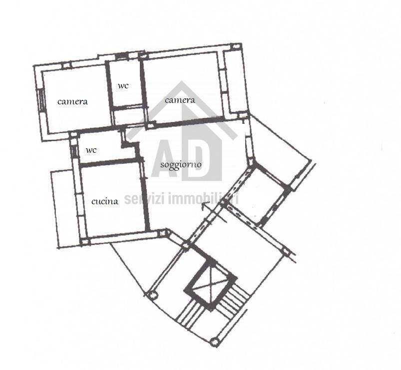 Foto 40 - Three-room apartment via Colle degli Ulivi
 
39, Mendicino - floor plans 1