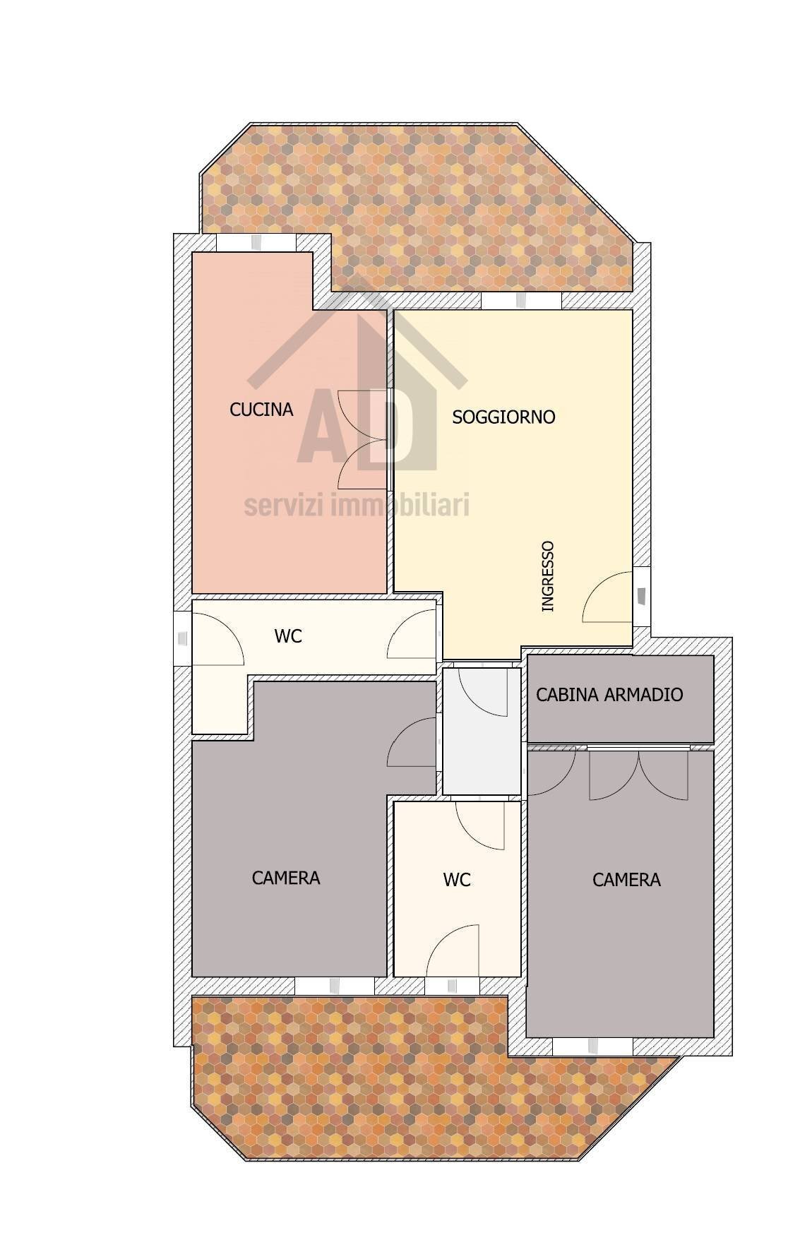 Foto 35 - Trilocale via Martin Luter king
 
18, Mendicino - planimetria 1