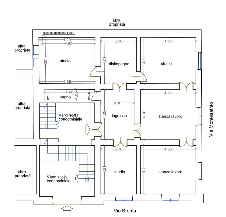 Foto 28 - Apartment via brenta
 
22, Cosenza - floor plans 1